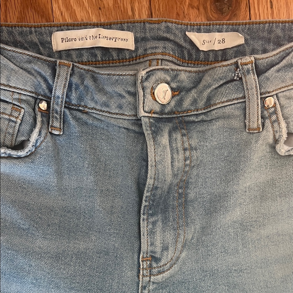 Anthropology Embroidered Blue Jeans Pilcro and the Letterpress - Picture 2 of 5